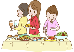 help oneselfのイラスト